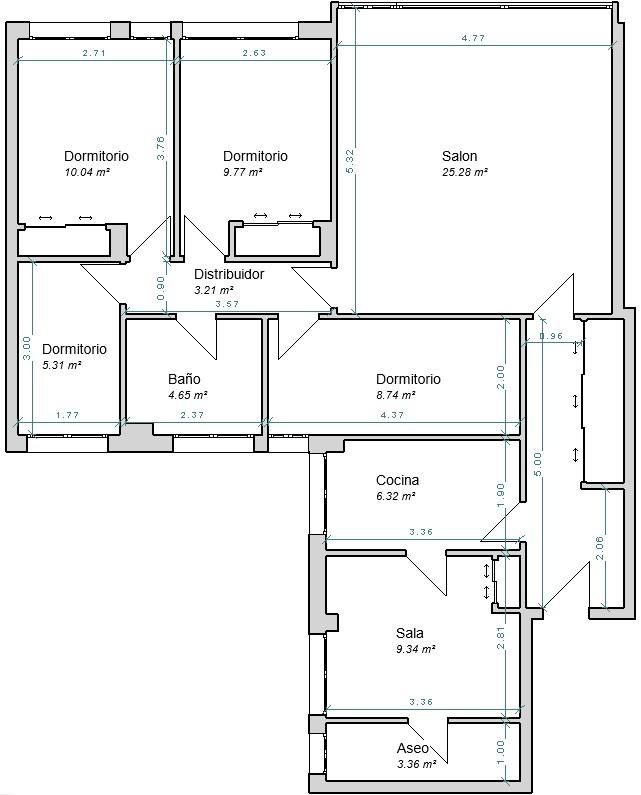 Amplio piso, para reformar en SAN FELIPE