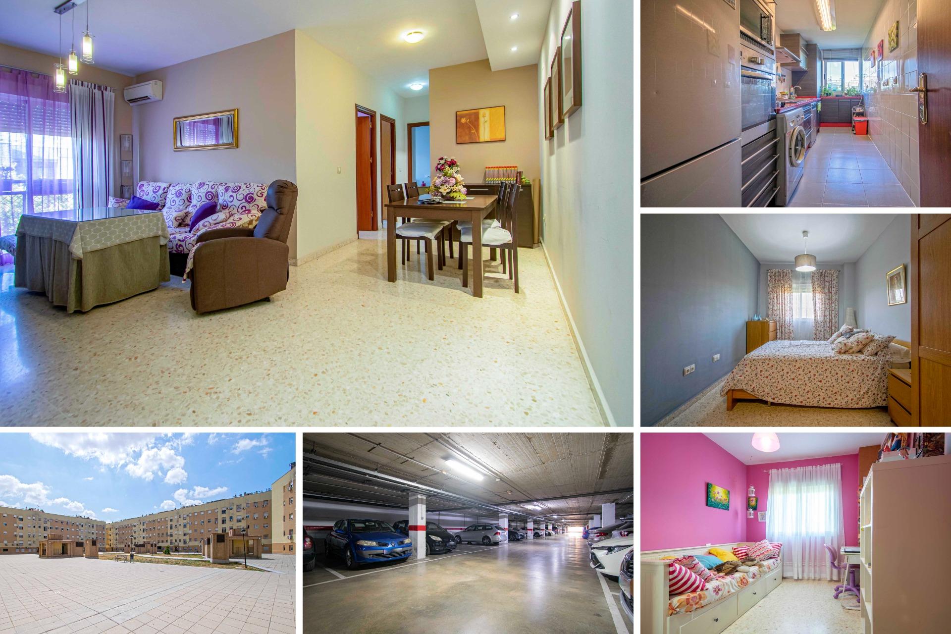 Fantástico piso en Los Bermejales con plaza de garaje y trastero!!!!