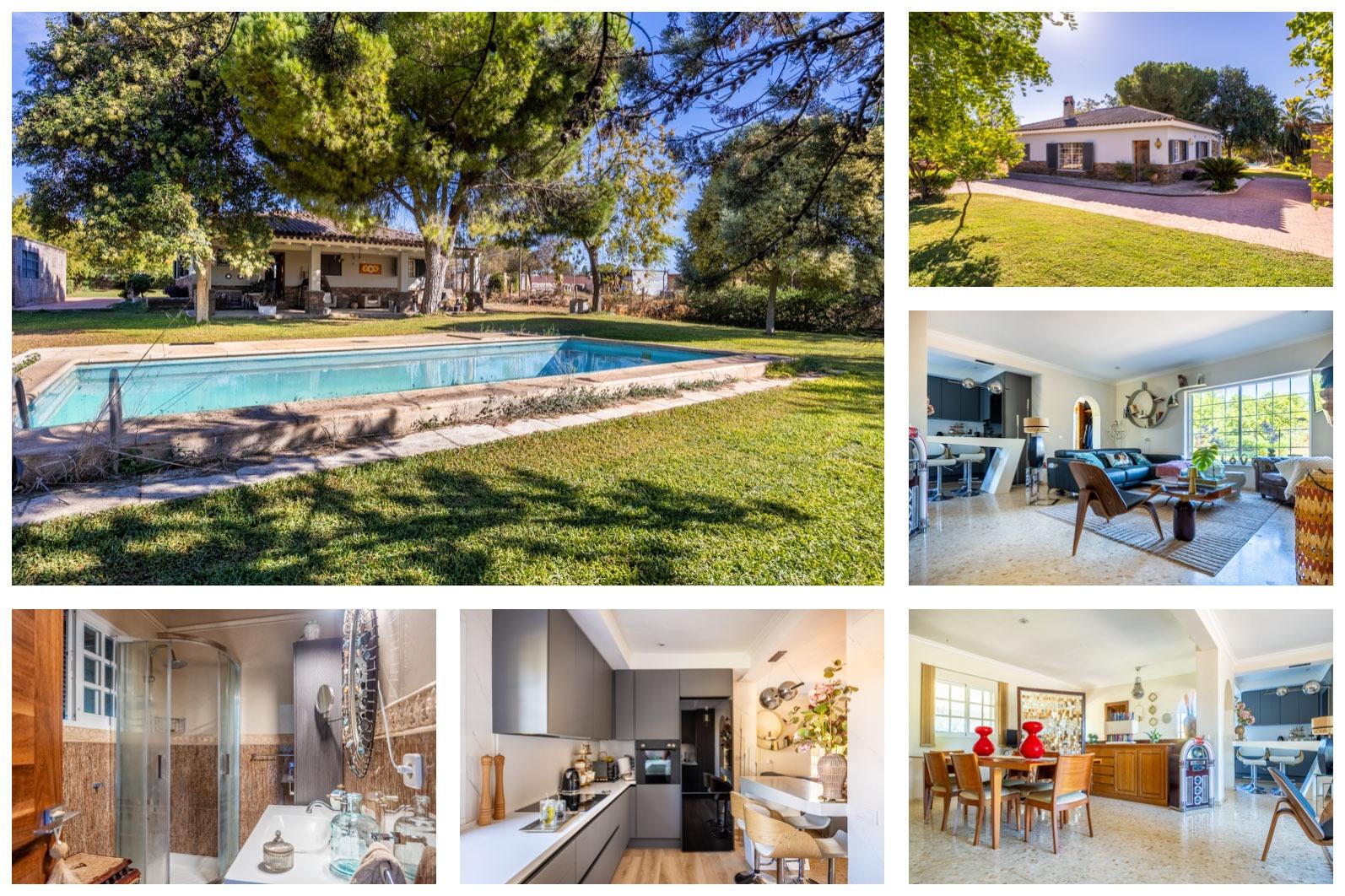 SE VENDE CHALET PLANTA BAJA 179 M2 2 HABITACIONES (ANTES 3), UN BAÑO, CON GARAJE Y PISCINA, EN PARCELA DE 3.000 M2