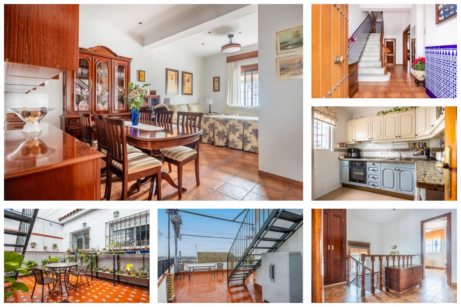 Casa adosada con garaje, azoteas con vistas y placas solares en Coca de la Piñera