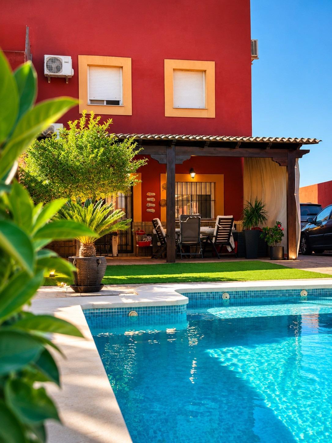 Espectacular vivienda pareada con piscina privada en Almensilla: calidad de vida a un paso de Sevilla