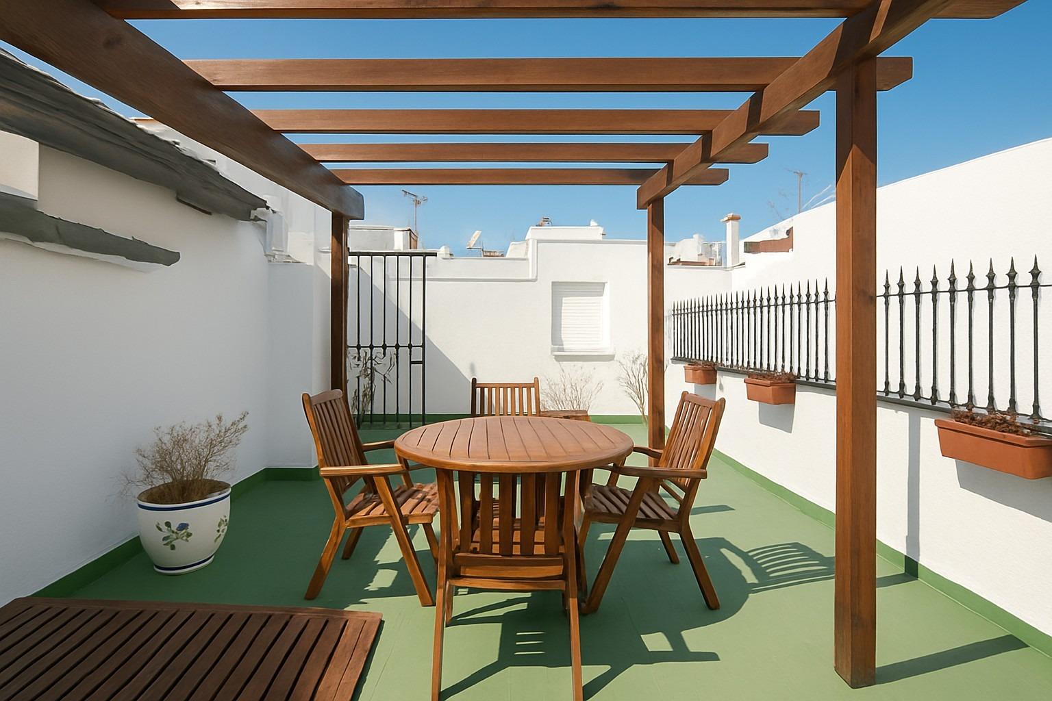 Casa muy cerca del centro, con una azotea espectacular.