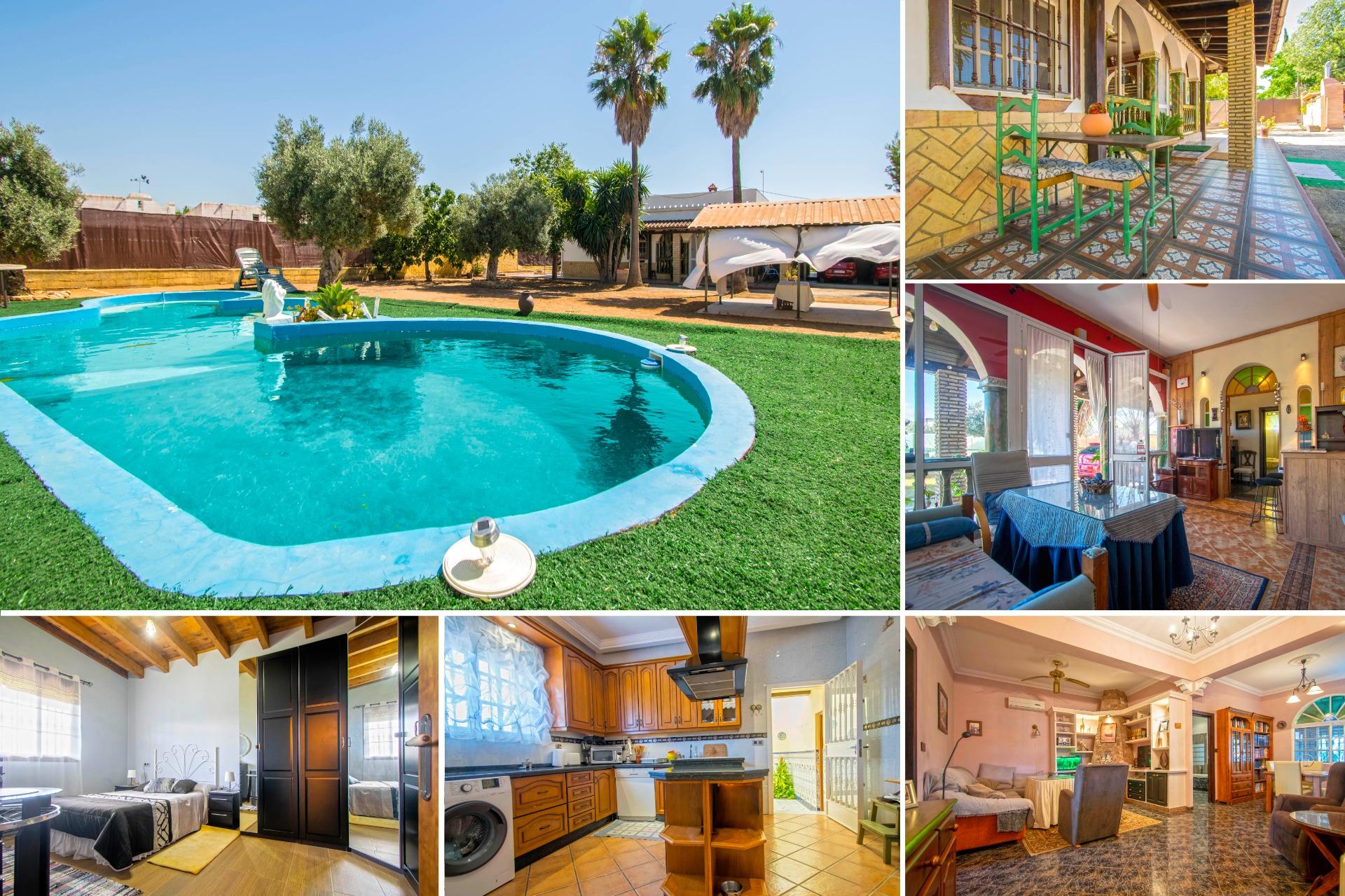 Gran chalet independiente en Utrera en urbanización Casablanca, suelo rústico!!