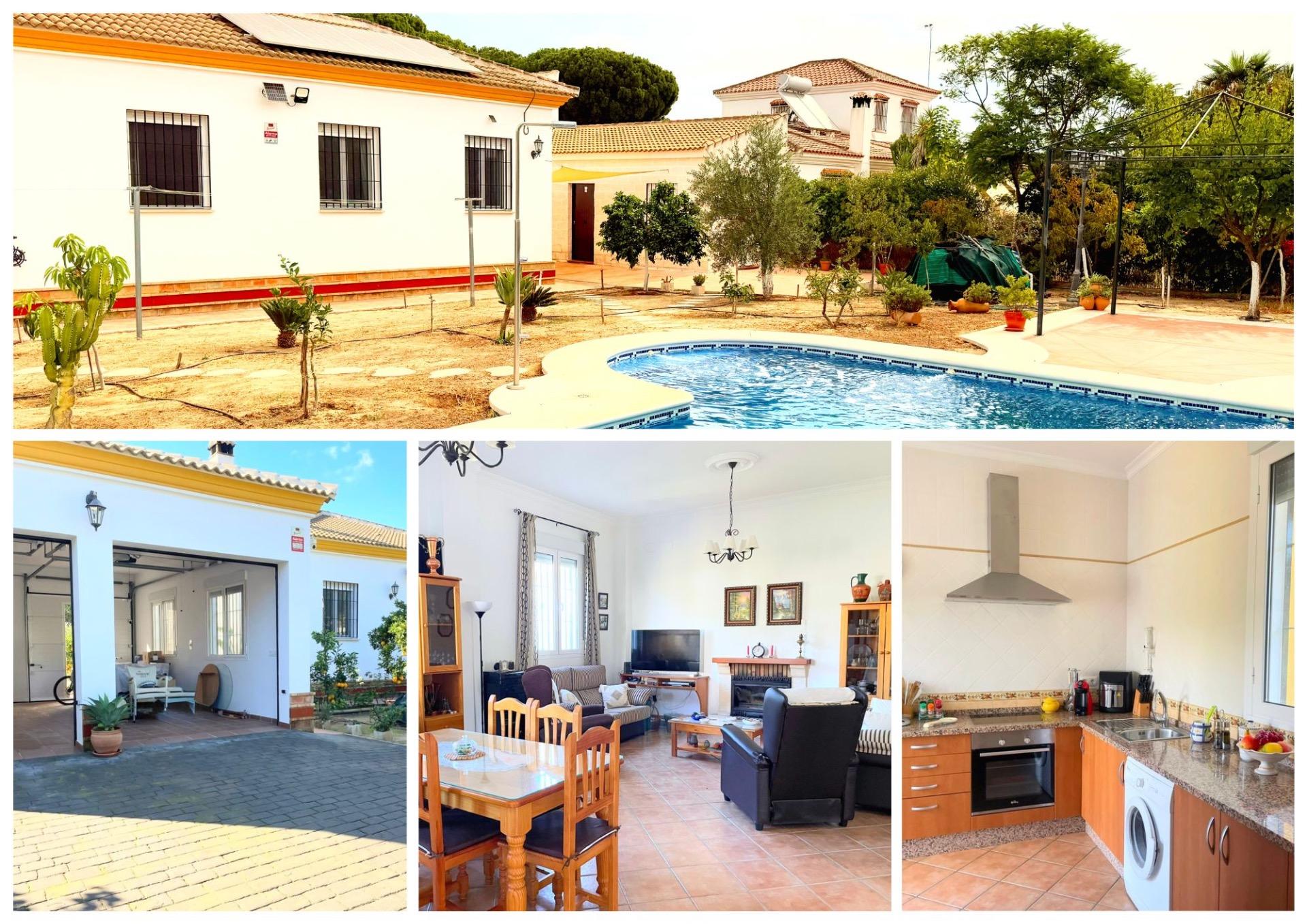 Exclusiva casa independiente con piscina en Las Ánimas, Hinojos