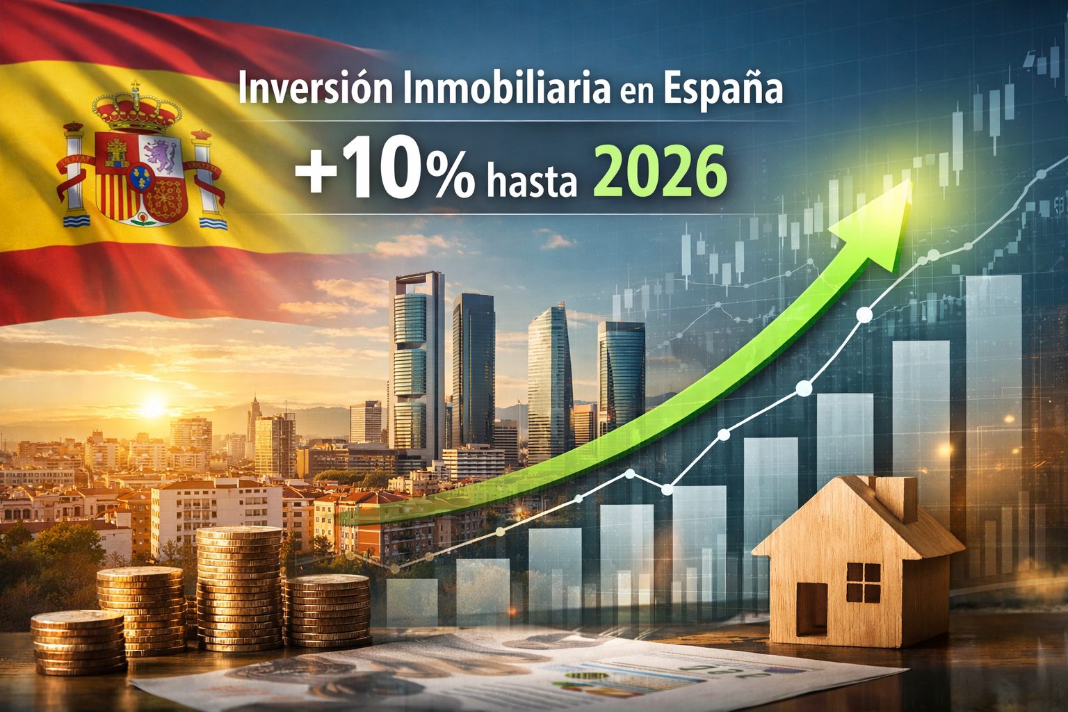 La inversión inmobiliaria en España crecerá hasta un 10% en 2026: análisis y oportunidades